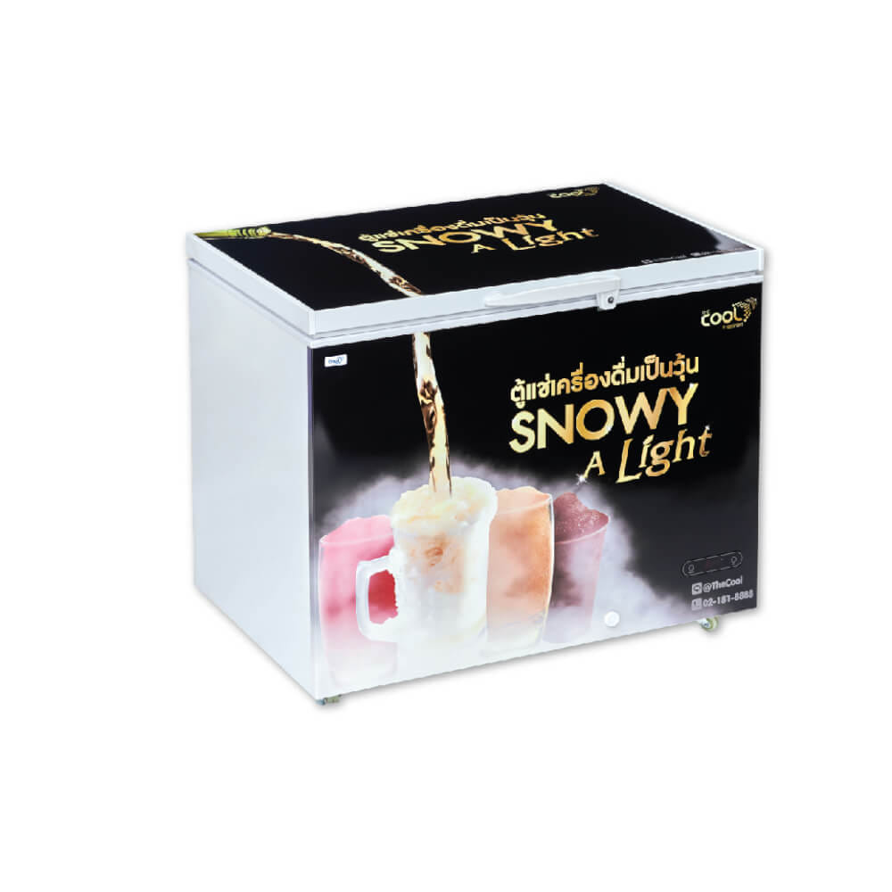 ตู้แช่เครื่องดื่มวุ้น THE COOL รุ่น SNOWY ALIGHT300 ความจุ 96 ขวด 10 คิว สีดำ_1